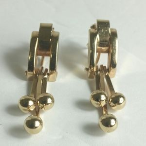 Goldtone Clip On Earrings